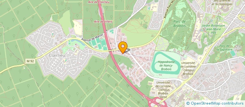 localisation de l'entreprise BUREAU D'ETUDES GUERRA ET ASSOCIES à VANDŒUVRE-LES-NANCY