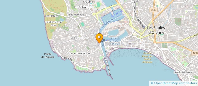 localisation de l'entreprise BUREAU D'ETUDES JAMAA INFRA à LES SABLES D'OLONNE
