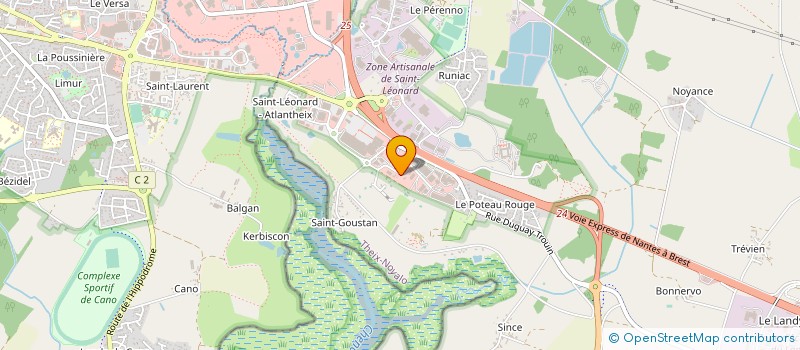 localisation de l'entreprise BUREAU D'ETUDES LEGAVRE à THEIX-NOYALO