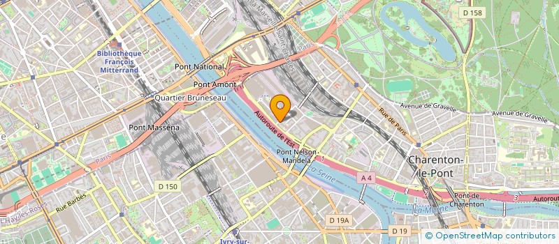 localisation de l'entreprise BUREAU D'ETUDES M.C.S  CHARENTON-LE-PONT