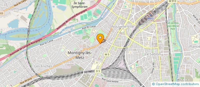 localisation de l'entreprise BUREAU D ETUDES MOSELLAN à MONTIGNY-LES-METZ