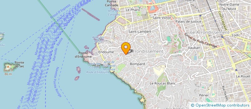 localisation de l'entreprise BUREAU D'ETUDES NAVALES à MARSEILLE 7EME