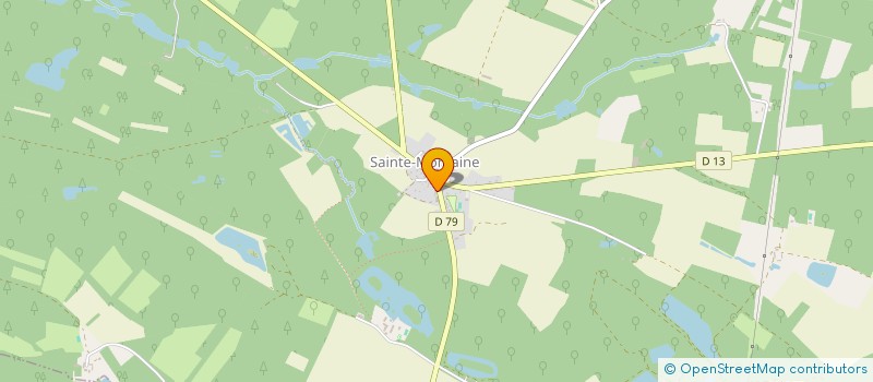 localisation de l'entreprise BUREAU D ETUDES PIERRE JOSSE  SAINTE-MONTAINE