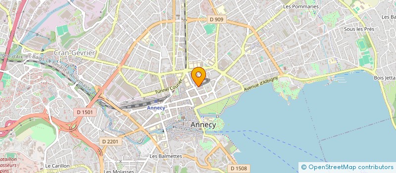 localisation de l'entreprise BUREAU D'ETUDES R. DISANT à ANNECY