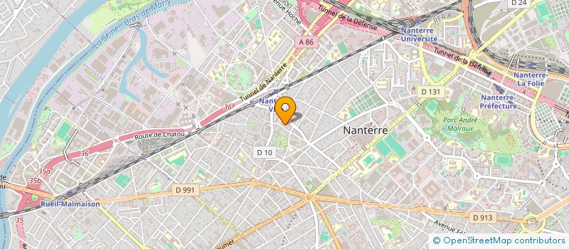 localisation de l'entreprise BUREAU D ETUDES ROGER ODORE à NANTERRE