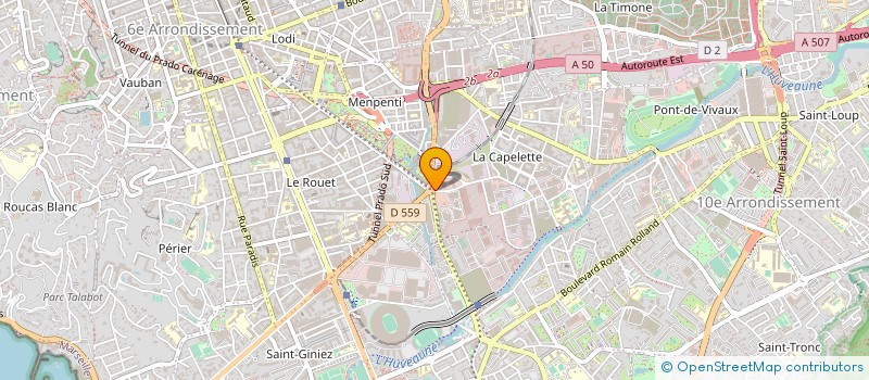 localisation de l'entreprise BUREAU D'ETUDES TECHNIQUES à MARSEILLE