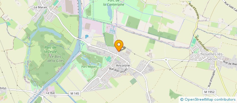 localisation de l'entreprise BUREAU D'ETUDES TECHNIQUES ANALYS  HOUPLIN-ANCOISNE