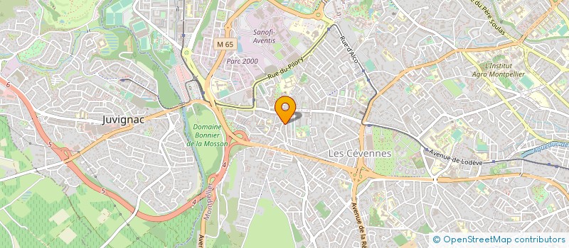 localisation de l'entreprise BUREAU D'ETUDES TECHNIQUES CELLENEUVOIS  MONTPELLIER