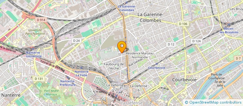 localisation de l'entreprise BUREAU D ETUDES TECHNIQUES DE CONSTRUCTION à COURBEVOIE