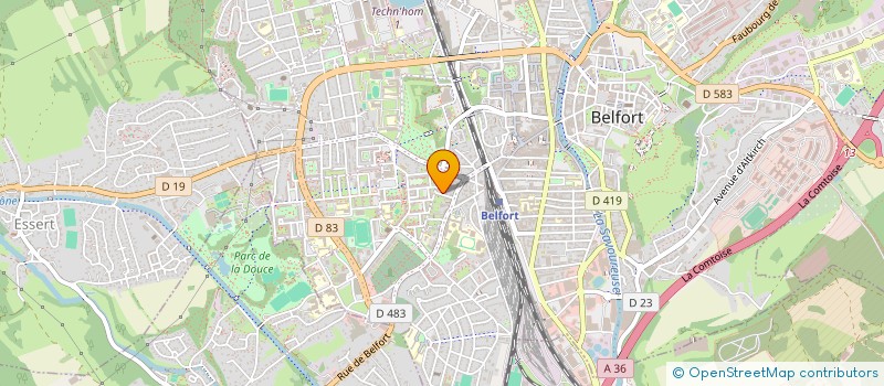 localisation de l'entreprise BUREAU D'ETUDES TECHNIQUES URSAE à BELFORT