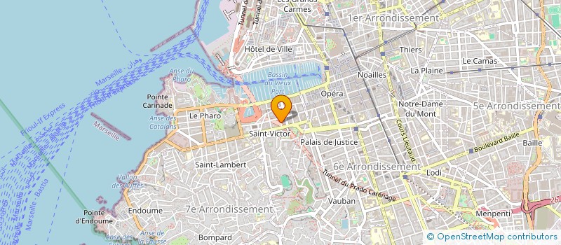 localisation de l'entreprise BUREAU D'ETUDES TECHNIQUES YVES GARNIER à MARSEILLE