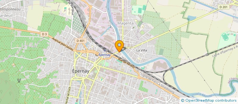localisation de l'entreprise BUREAU D'ETUDES THERMIQUES SPARNACIEN à EPERNAY