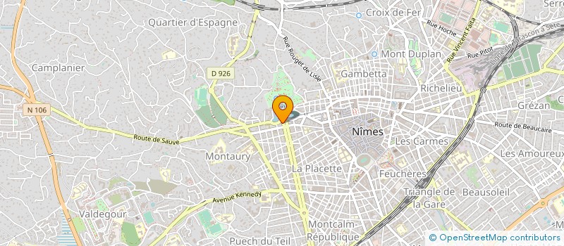 localisation de l'entreprise BUREAU D'ETUDES VANDEUTTE  NIMES