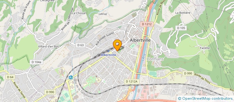 localisation de l'entreprise BUREAU D'ETUDES VIVANCE à ALBERTVILLE
