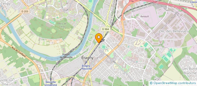 localisation de l'entreprise BUREAU D'ETUDESTHERMIQUE ET CLIMATIQUE  ERAGNY