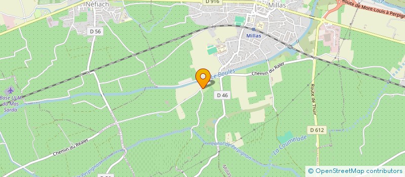 localisation de l'entreprise BUREAU D'EXPERTISE ET ASSISTANCE FERROVIAIRE  MILLAS