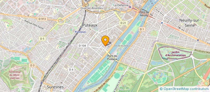 localisation de l'entreprise BUREAU D'EXPERTISE ET GESTION COMPTABLE à PUTEAUX