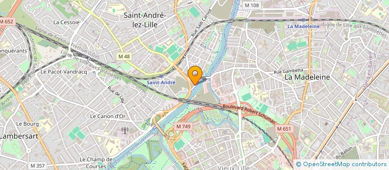 localisation de l'entreprise BUREAU D'IMPULSION à SAINT-ANDRE-LEZ-LILLE