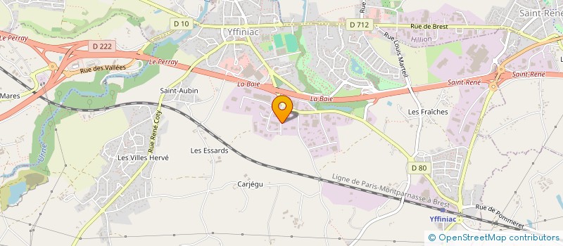 localisation de l'entreprise BUREAU D'INGENIERIE DE L'OUEST à YFFINIAC