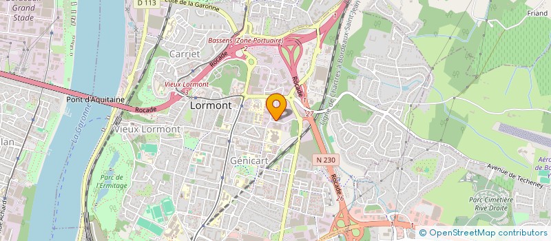 localisation de l'entreprise BUREAU D'INGENIERIE DE LA NOUVELLE AQUITAINE à LORMONT