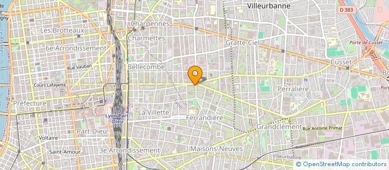 localisation de l'entreprise BUREAU D'INGENIERIE ET CONSEIL  VILLEURBANNE