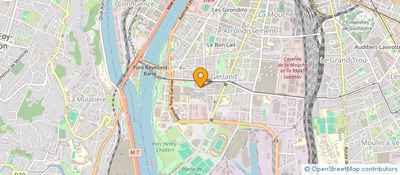 localisation de l'entreprise BUREAU DE CONCEPTION GRAPHIQUE ET DE CONSEIL EN PUBLICITE BCG  LYON