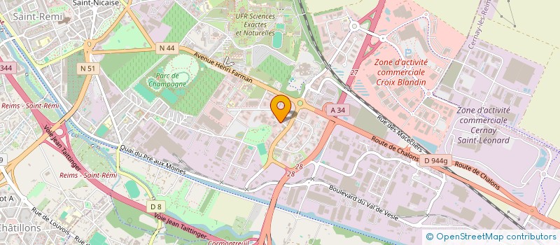 localisation de l'entreprise BUREAU DE CONCEPTS CONSEIL ET FORMATION à REIMS
