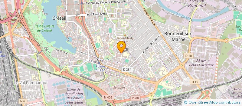 localisation de l'entreprise BUREAU DE CONTROLE DE L'HABITAT FRANCAIS à CRETEIL