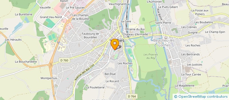 localisation de l'entreprise BUREAU DE DEVELOPPEMENT DES LIENS ET DE L'IMAGINATION ACTIVE BUDLEIA  LOCHES