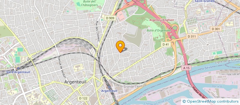 localisation de l'entreprise BUREAU DE FABRICATION EN IMPRIMERIE à ARGENTEUIL