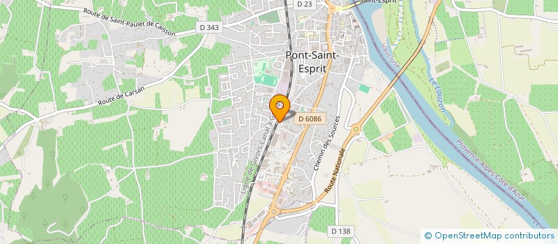 localisation de l'entreprise BUREAU DE L'HABITAT FRANCAIS 30 - BHF 30 à PONT-SAINT-ESPRIT