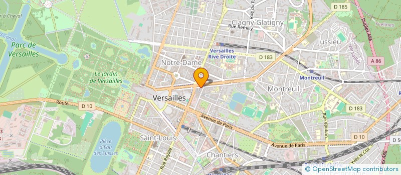 localisation de l'entreprise BUREAU DE METAUX à VERSAILLES