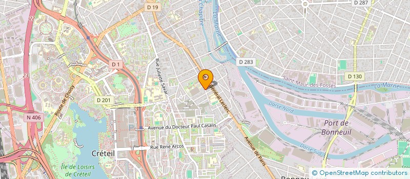 localisation de l'entreprise BUREAU DE PRESTATIONS D INGENIERIE EN BATIMENTS ET TRAVAUX PUBLICS à CRETEIL