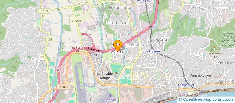 localisation de l'entreprise BUREAU DE PROTECTION D HABITAT AZUREEN à CANNES