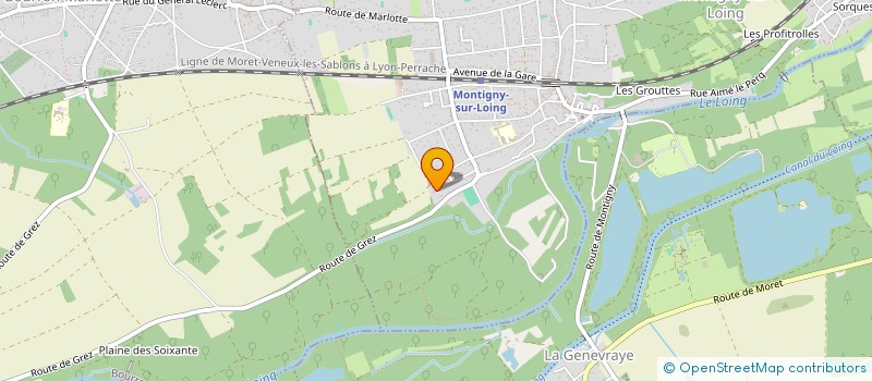 localisation de l'entreprise BUREAU DE REALISATIONS TECHNIQUES MARCO  MONTIGNY-SUR-LOING