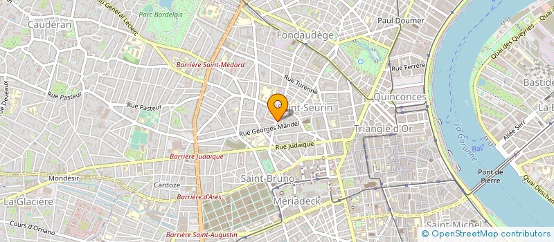 localisation de l'entreprise BUREAU DE TRANSACTIONS DES VINS STEPHANE PAGE  BORDEAUX