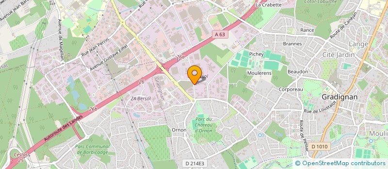 localisation de l'entreprise BUREAU DEPARTEMENTAL DE L'HABITAT  GRADIGNAN