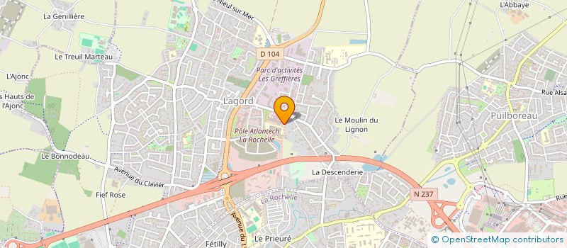 localisation de l'entreprise BUREAU DES ARTS CESI LA ROCHELLE  LAGORD