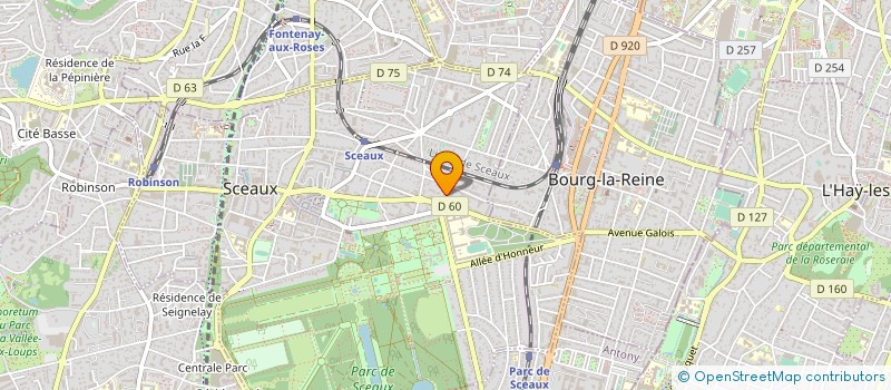 localisation de l'entreprise BUREAU DES ELEVES - B.D.E. - E.P.F à SCEAUX