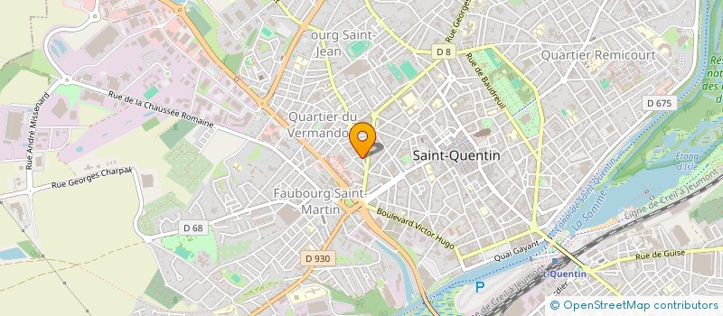 localisation de l'entreprise BUREAU DES ELEVES (B.D.E.) ELISA à SAINT-QUENTIN