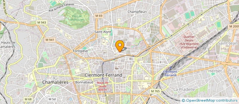 localisation de l'entreprise BUREAU DES ELEVES DE DCG/DSCG DE SIDOINE APOLLINAIRE A CLERMONT-FERRAND.  CLERMONT-FERRAND