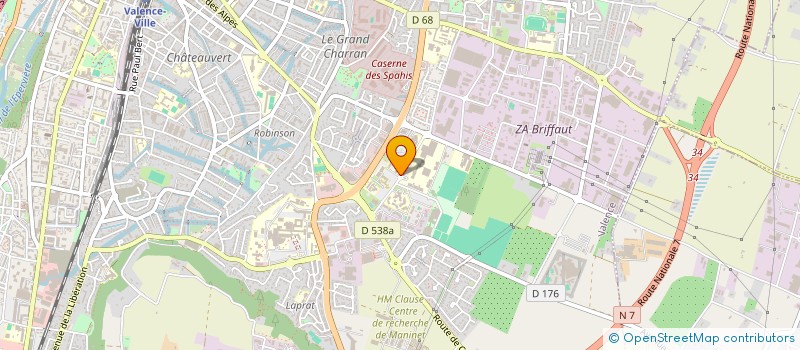 localisation de l'entreprise BUREAU DES ELEVES DE L'ECOLE DE GESTION ET DE COMMERCE DROME ARDECHE - BDE EGC VALENCE  VALENCE
