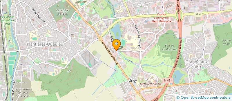 localisation de l'entreprise BUREAU DES ELEVES DE L'ECOLE SUPERIEURE D'INGENIEURS DES TRAVAUX DE LA CONSTRUCTION DE METZ  METZ