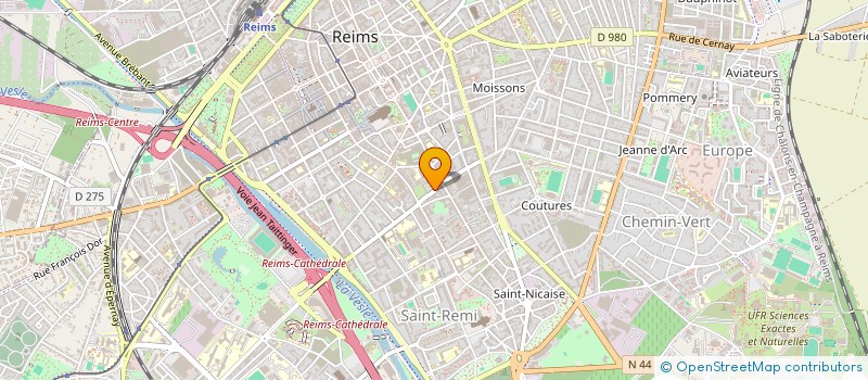 localisation de l'entreprise BUREAU DES ELEVES DE L'INSTITUT CATHOLIQUE DE PARIS CAMPUS DE REIMS  REIMS