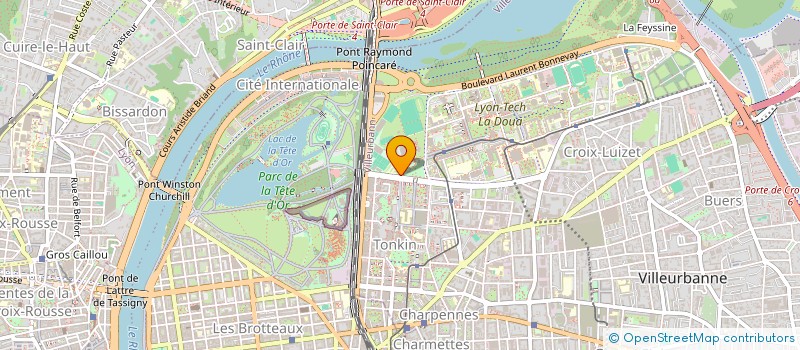 localisation de l'entreprise BUREAU DES ELEVES DE L UFRAPS DE LYON  VILLEURBANNE