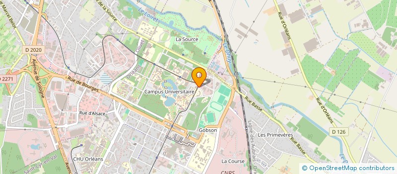 localisation de l'entreprise BUREAU DES ELEVES DE POLYTECH'ORLEANS, ECOLE D'INGENIEURS DE L'UNIVERSITE D'ORLEANS à ORLEANS
