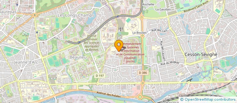 localisation de l'entreprise BUREAU DES ELEVES ISEN RENNES (BDE ISEN RENNES)  CESSON-SEVIGNE