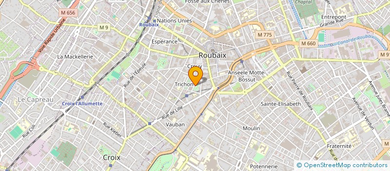 localisation de l'entreprise BUREAU DES ETUDIANTS  ROUBAIX