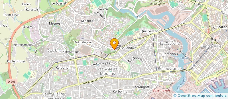 localisation de l'entreprise BUREAU DES ETUDIANTS BIOLOGIE-SANTE ASSOCIATION DES MASTERS DE BREST à BREST