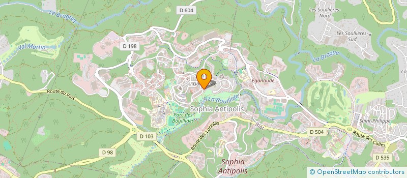 localisation de l'entreprise BUREAU DES ETUDIANTS CARRIERES SOCIALES à VALBONNE